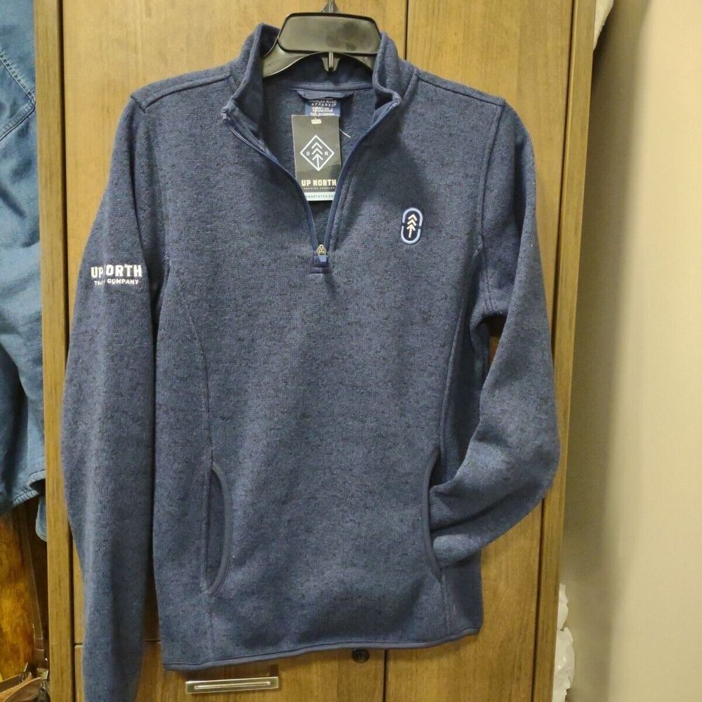 Charles River Apparel Blue Fleece Up North Trading Company jacket Women's Small
